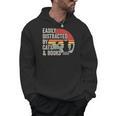 Vintage Retro Easily Distracted By Cats And Books Men Hoodie