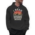 Vintage Retro I Read Banned Books Men Hoodie