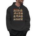 Whimsical Books And Blooms Men Hoodie
