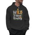 Wild About Reading Books Reader Lover Librarian Bookworm Men Hoodie