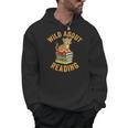Wild About Reading Cute Leopard Teacher Kids Book Lover Men Hoodie