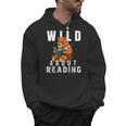 Wild About Reading Love Books Nerd Bookworm Librarian Men Hoodie