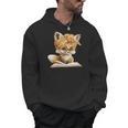 Women's Cute Fox Reading Book Lover Animal Graphic Baby Portrait Men Hoodie Women's Cute Fox Reading Book Lover Animal Graphic Baby Portrait Men Hoodie