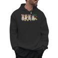 Women's Group Bunny Corgis Easter Reading Book Hunting Eggs Owner Men Hoodie