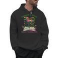 Women's Unearth A Story Summer Reading 2026 Dinosaur Book Floral Men Hoodie