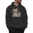 Women's Yorkie Dog Moms Iced Coffee And Books Yorkshire Terrier Men Hoodie