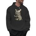 Zebra Reading Book Lover Men Hoodie