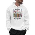 Book Lover Floral Reading Is My Happy Place Men Hoodie Book Lover Floral Reading Is My Happy Place Men Hoodie