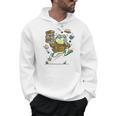 Book Lover Frog Quiet Please Cute Librarian Cartoon Men Hoodie