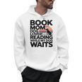 Book Mom Dog Lover Reading While My Dog Waits Premium Tri-Blend Men Hoodie