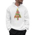 Books Christmas Tree Xmas Librarian Book Lovers Pajama Men Hoodie