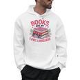 Books Are My Love Language Retro Bookworm Flowers Valentine Men Hoodie Books Are My Love Language Retro Bookworm Flowers Valentine Men Hoodie