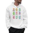 Bunny Reading Books Easter Day Librarian Teacher Book Premium Tri-Blend Men Hoodie