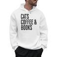 Cats Coffee And Books Men Hoodie
