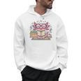 Cute Axolotl Reading Books Cozy Bookworm Fantasy Art Premium Tri-Blend Men Hoodie