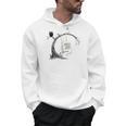 Cute Ghost Swinging Reading Book Halloween Ghost Costume Men Hoodie
