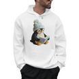 Cute Penguin Reading Book Faux-Crochet Print Men Hoodie Cute Penguin Reading Book Faux-Crochet Print Men Hoodie