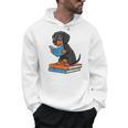 Dachshund Dog With Glasses Reading Book Librarian Men Hoodie Dachshund Dog With Glasses Reading Book Librarian Men Hoodie