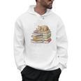 Easily Distracted By Books And Cats Men Hoodie