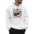 El Salvador Hispanic Heritage Month Book Cute Floral Cat Art Men Hoodie