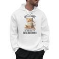 Just A Girl Who Loves Cats And Books Kitties Pet Art Lover Men Hoodie