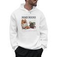 I Just Want To Read Books And Pet My Pomeranian Dog Premium Men Hoodie