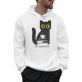 Life Essentials Witty Grungy Noisy Book Tea And Cat Men Hoodie