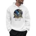 Lets Get Lit Book ShirtGet Lost In a Book SignFloral Book Men Hoodie