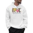 Love My Students Book Pencil Apple Back To School Men Hoodie