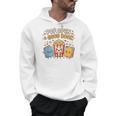 Pop Open A Good Book For School Librarian Popcorn Men Hoodie