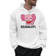 Readalotl Love Axolotls Reading Books And Axolotls Men Hoodie