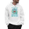 Reading Books Easily Distracted By Dragons And Books Men Hoodie