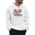 Readsalotl Axolotl Reading Cute Book Lover Bookworm Premium Tri-Blend Men Hoodie