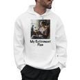 My Retirement Plan Cat Lover Wine Drinker Book Reader Men Hoodie