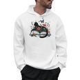 Retro Cute Cat Floral Book Librarian Vintage Floral Cat Book Men Hoodie