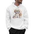 Shih Tzu Treats Books And Coffee Shih-Tzu For Dog Moms Premium Tri-Blend Men Hoodie