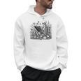Skeleton Reading Book Floral Bookish Aesthetic Book Lover Men Hoodie