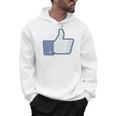 Thumbs Up Like Face Book Icon Men Hoodie