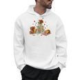 Turkey Reading Books Fall Librarian Book Lover Teacher Kids Men Hoodie