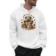 Vintage Ghost Book Reading Pumpkin Gothic Halloween Teachers Men Hoodie