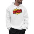 WOW Comic Book Cartoon Speech Bubble Pop Art Men Hoodie