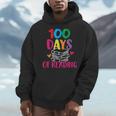 100 Days Of School Reading English Teacher Books Stack Men Hoodie
