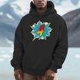 4-4th Birthday Superhero Four Years Old Comic Book Men Hoodie