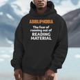 Abibliophobia Reading Bookworm Teacher Librarian Book Reader Men Hoodie Abibliophobia Reading Bookworm Teacher Librarian Book Reader Men Hoodie