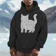 Adult Coloring Book CAT Mandala Flowers T-Shirt Men Hoodie