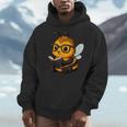 Bee Reading Book Lover Men Hoodie