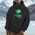 Believe In YourSelf Cute Alien Reading Book Men Hoodie