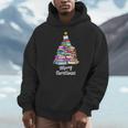 Book Christmas Tree Xmas Lights Librarian Merry Christmas Men Hoodie