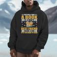 Book Lover Outside a Dog a Book Is a Man's Best Friend Men Hoodie Book Lover Outside a Dog a Book Is a Man's Best Friend Men Hoodie