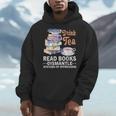 Book Lover Quote Drink Tea Read Books Cool Book Lover Men Hoodie